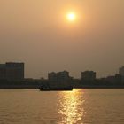 Sunset in Zhujiang River