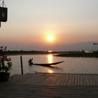 sunset Inle lake