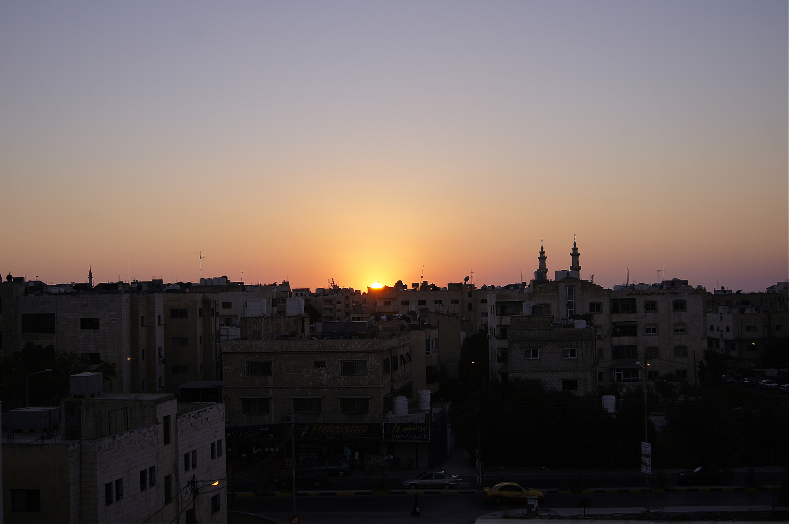 Sunset-Irbid-Jordanien