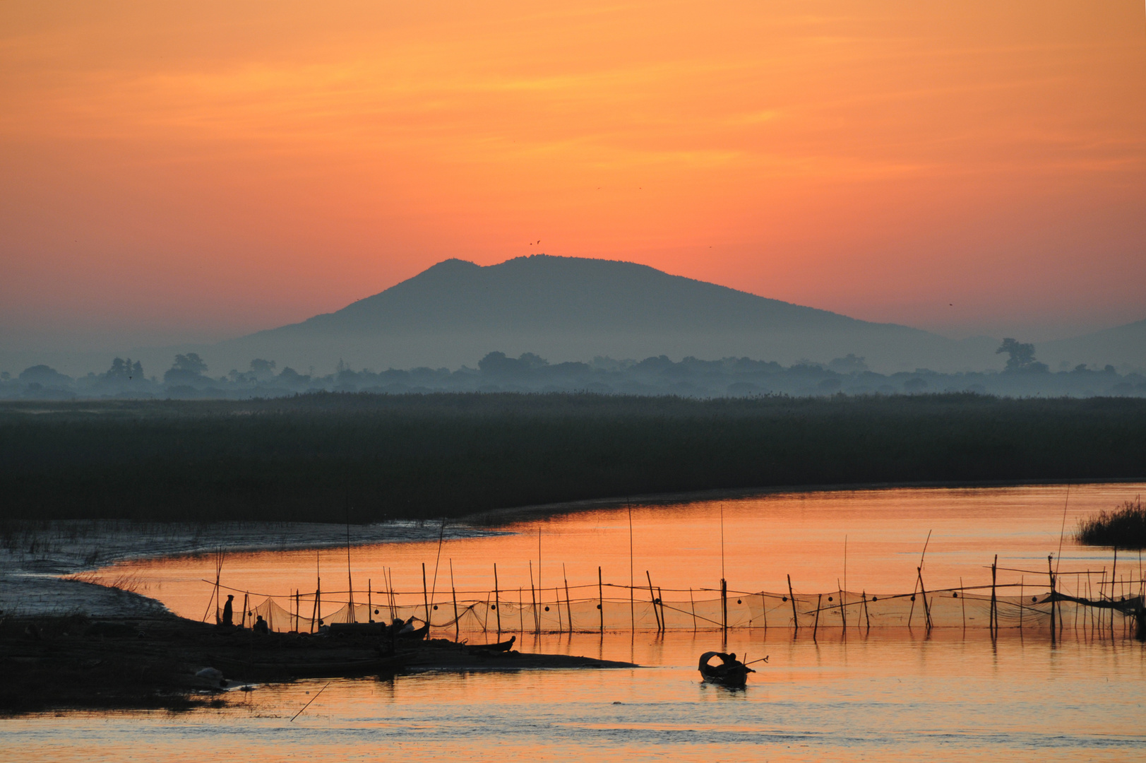 sunset Irrawaddy