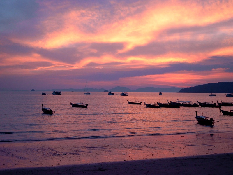 Sunset Krabi Beach