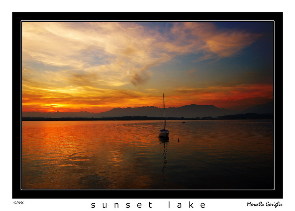 Sunset lake