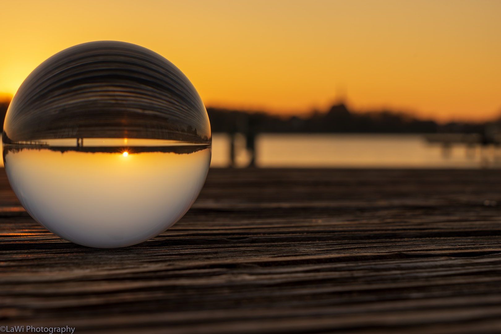 Sunset Lensball Bordesholmer See 