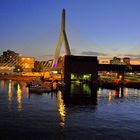 Sunset @ Leonard P. Zakim Bunker Hill Bridge, Boston, MA