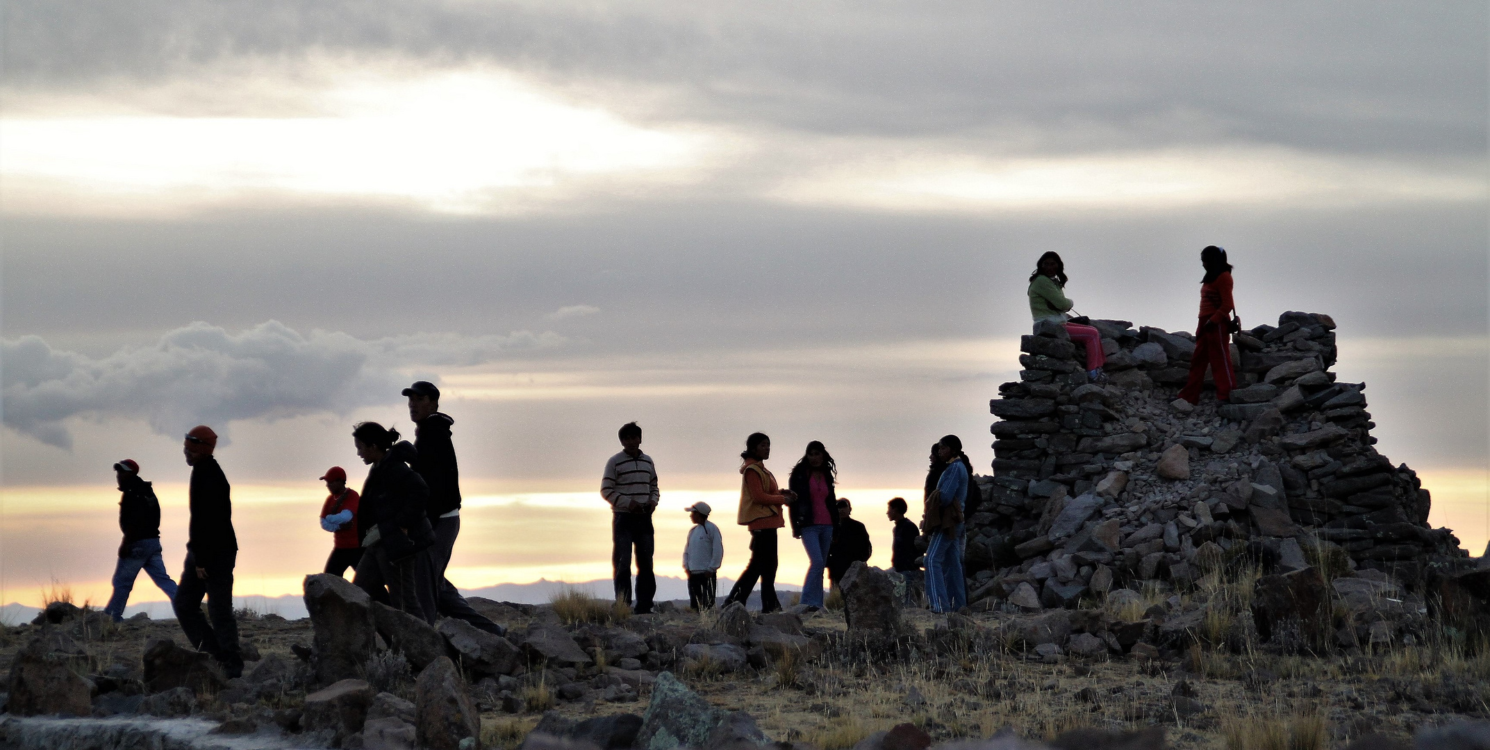 sunset Leute Peru ca-10-504-col +Fotos sunset