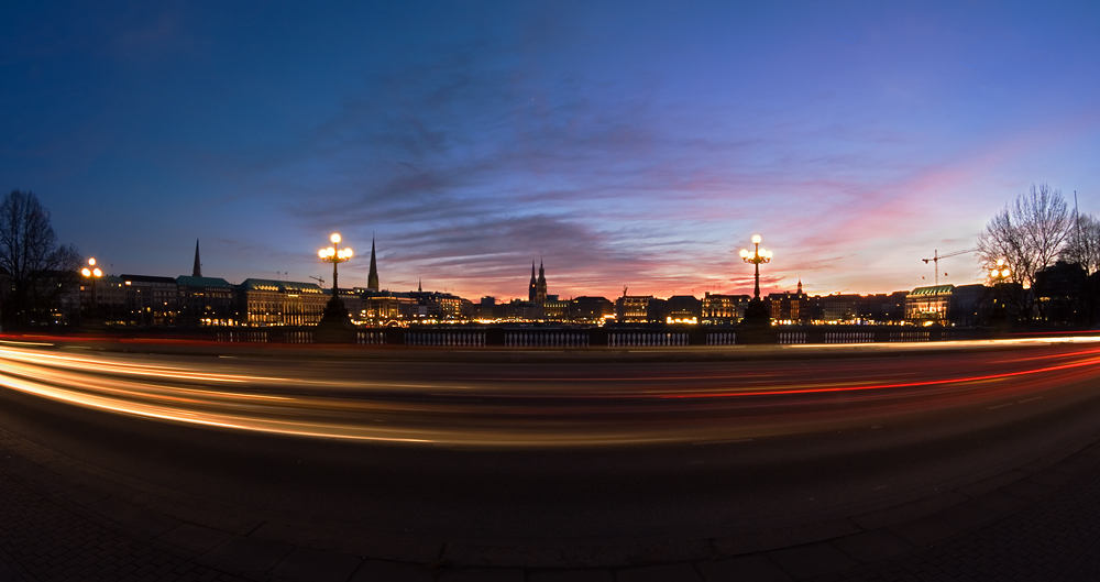 Sunset @ Lombardsbrücke