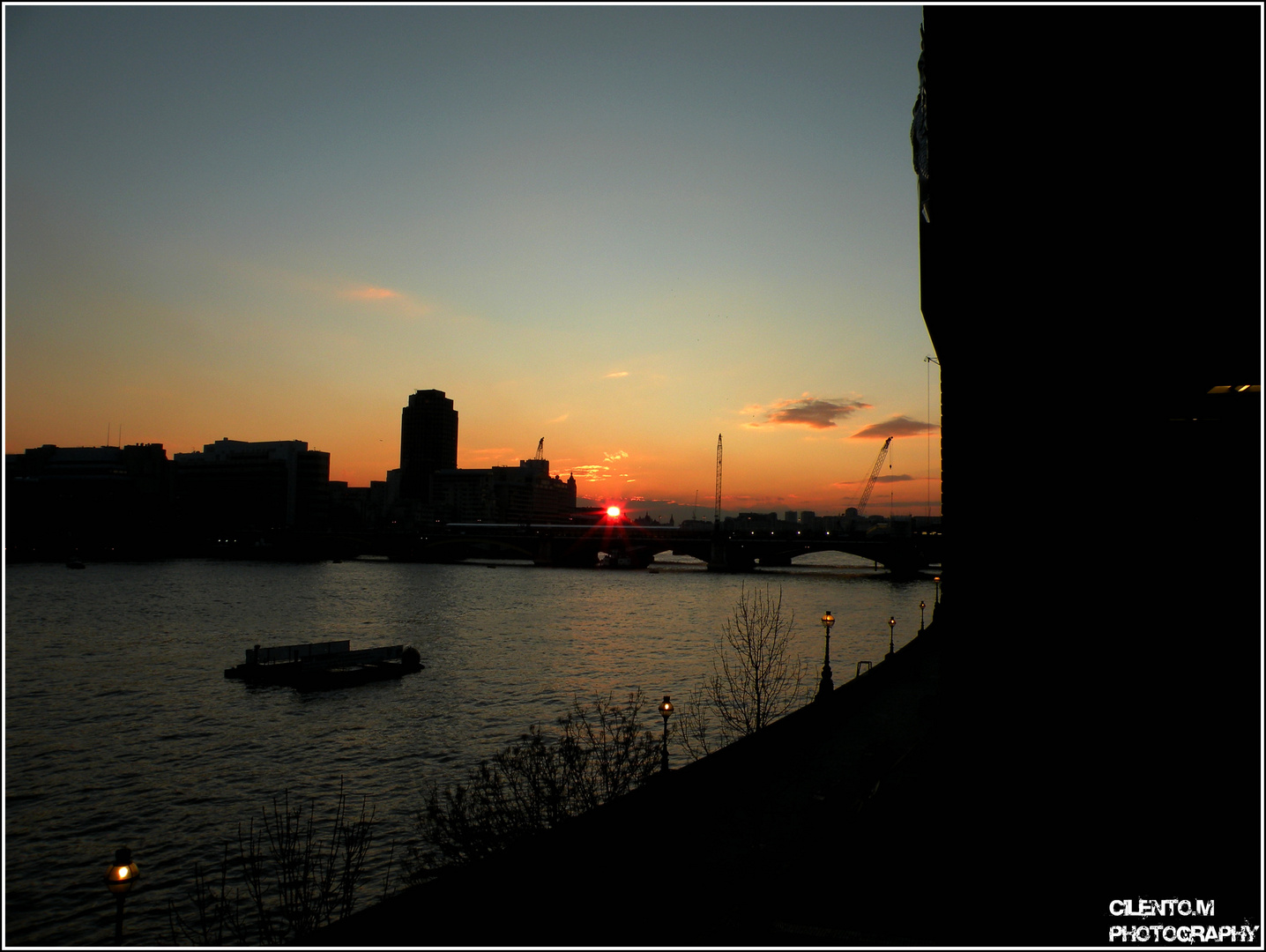 sunset london