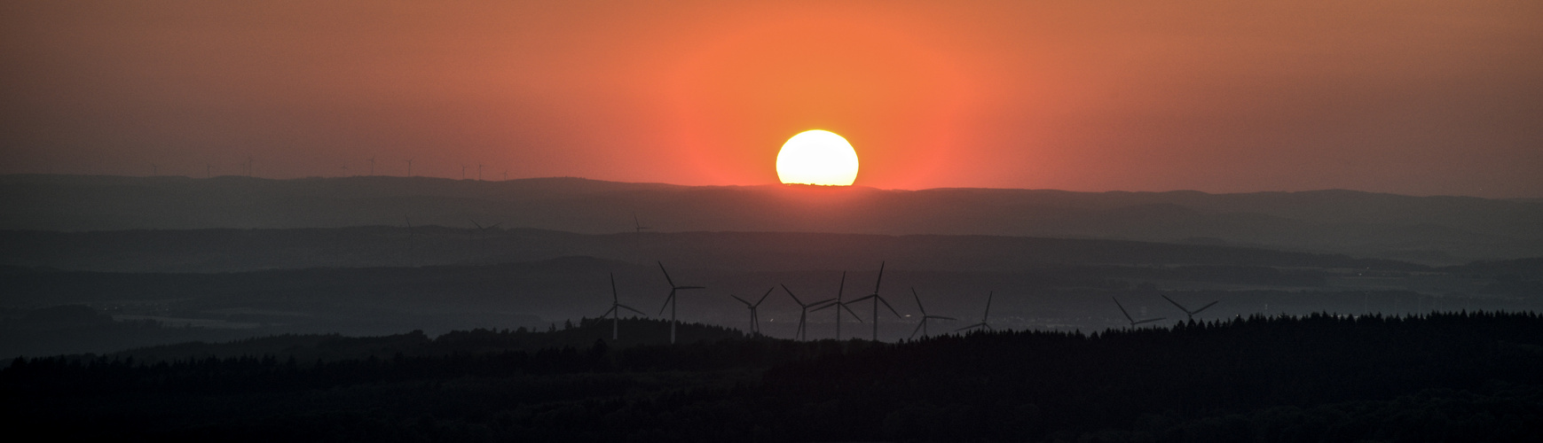 Sunset mit Winkraft