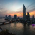 Sunset mood over Bangkok