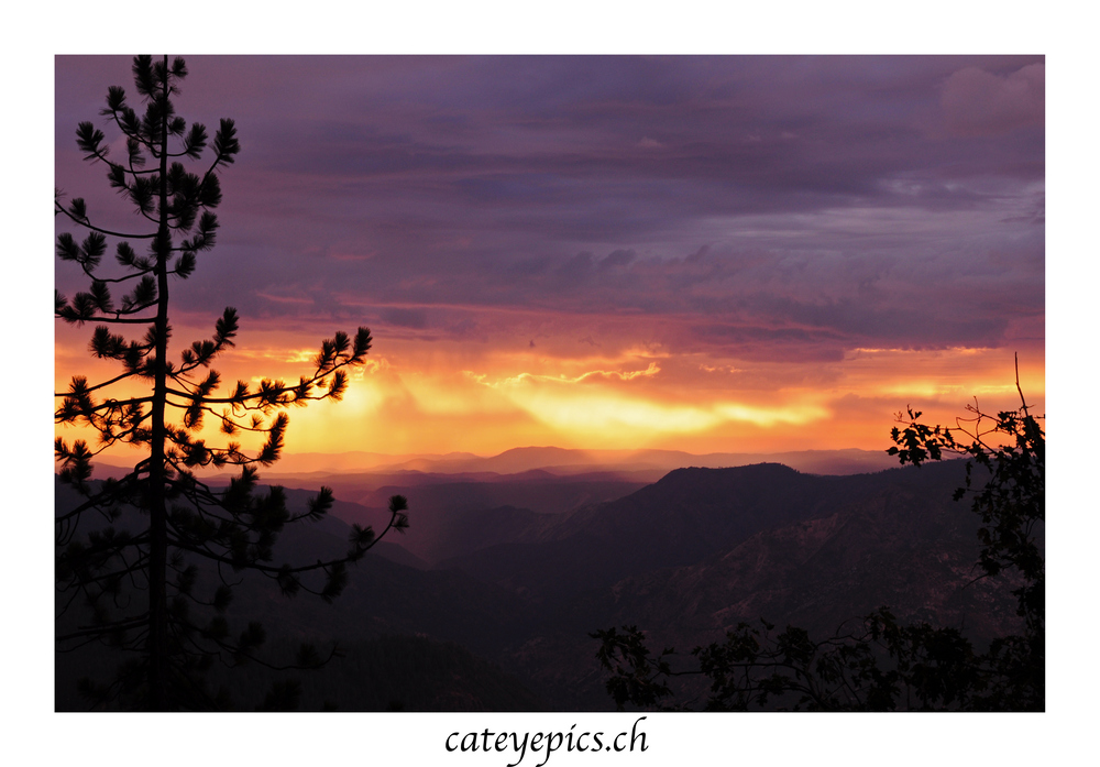 Sunset near Glacier Point