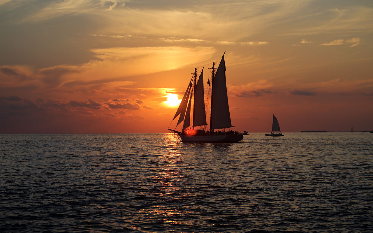 Sunset near Key West