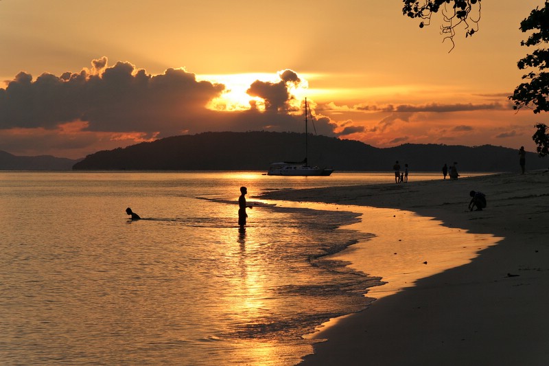 Sunset near Krabi