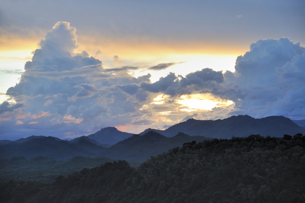 Sunset near Luang Prabang