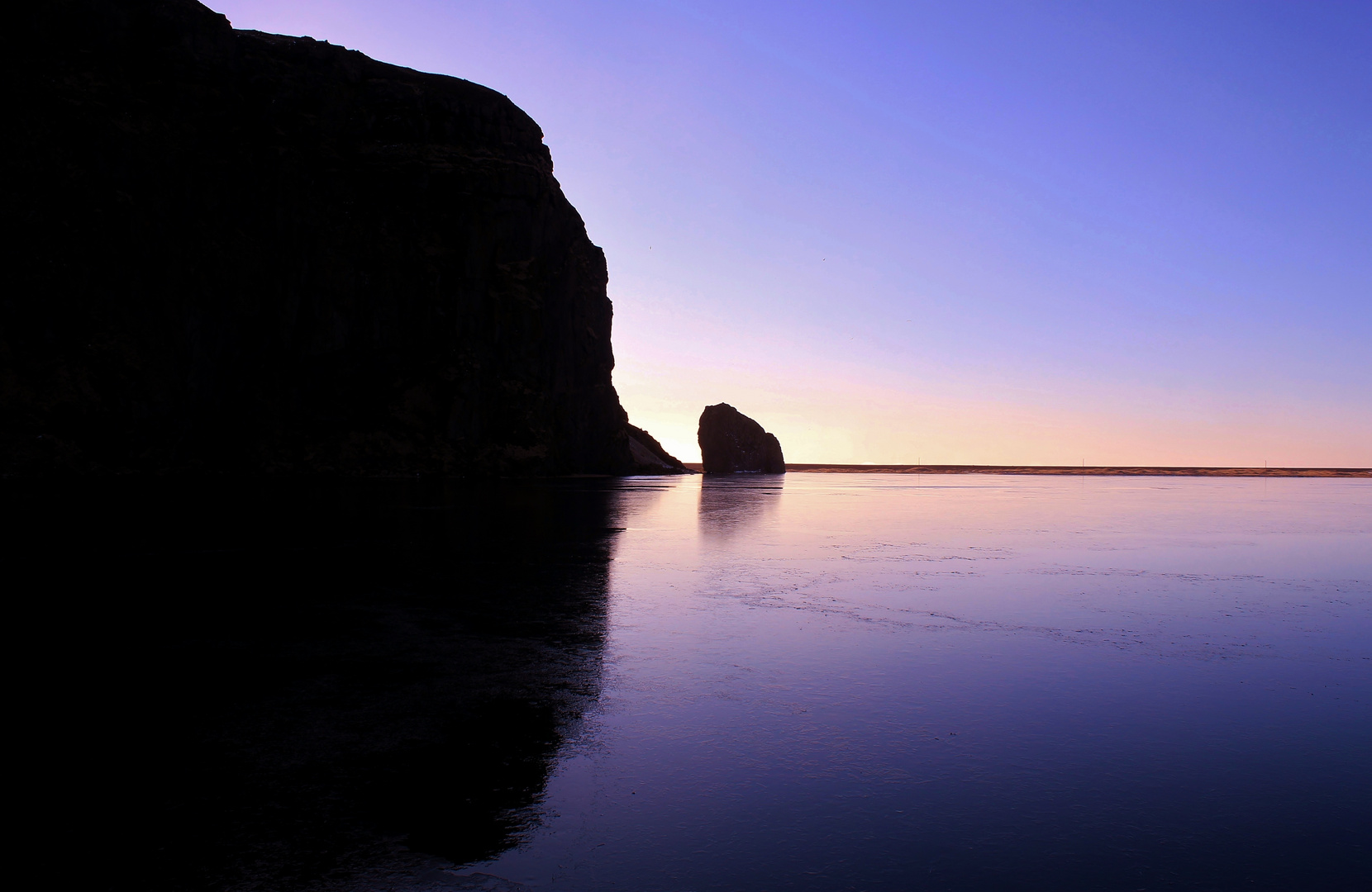 sunset near Vík