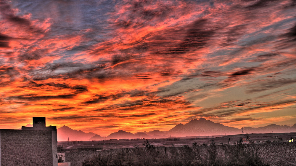 Sunset of Egypt - HDR