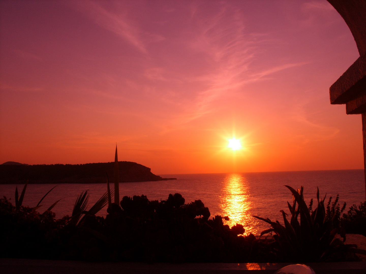 sunset of ibiza 2008