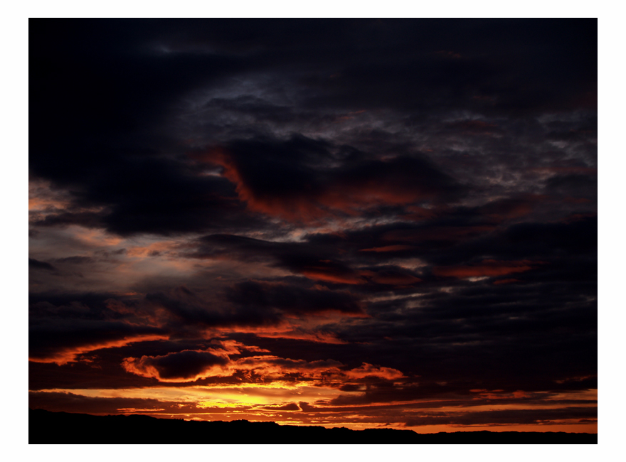 sunset of iceland