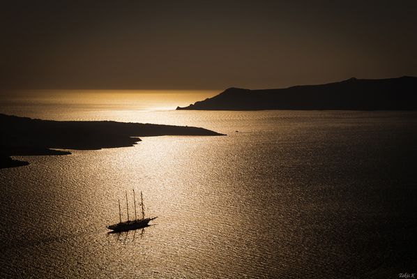 Sunset of santorin