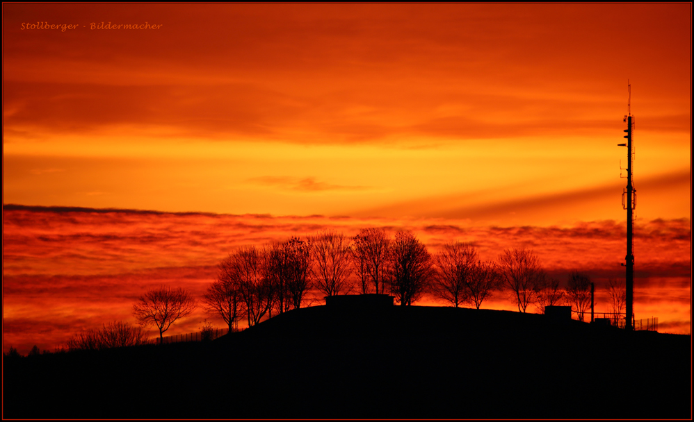 Sunset of Stollberg/Erzgebirge