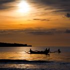 Sunset of the beach Jimbaran, Bali