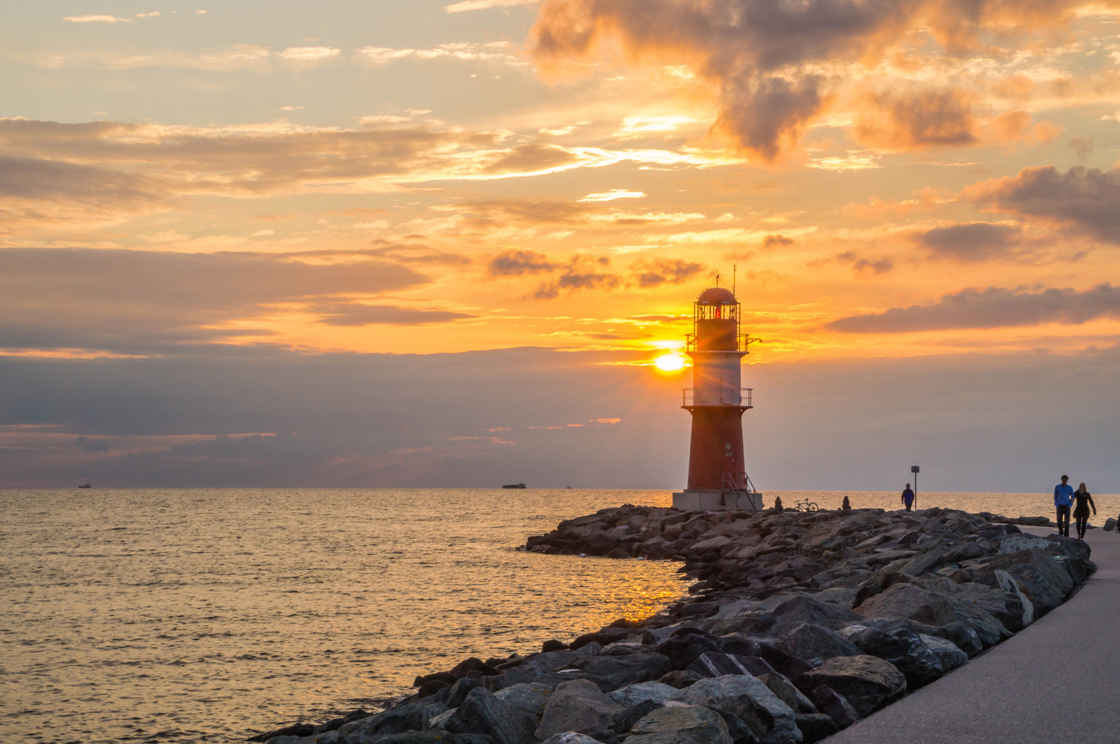 Sunset of Warnemünde