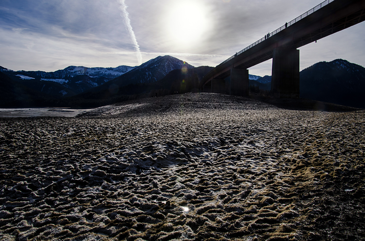 Sunset ohn Speichersee / Sylvenstein 2015