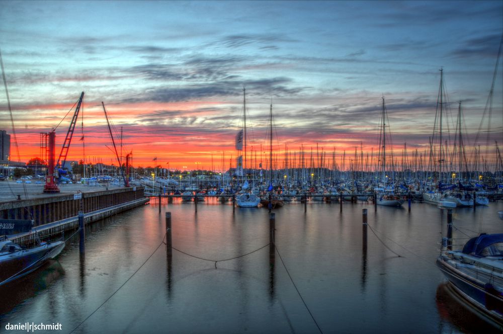 Sunset - Olympiahafen Kiel-Schilksee