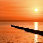 sunset on a catamaran