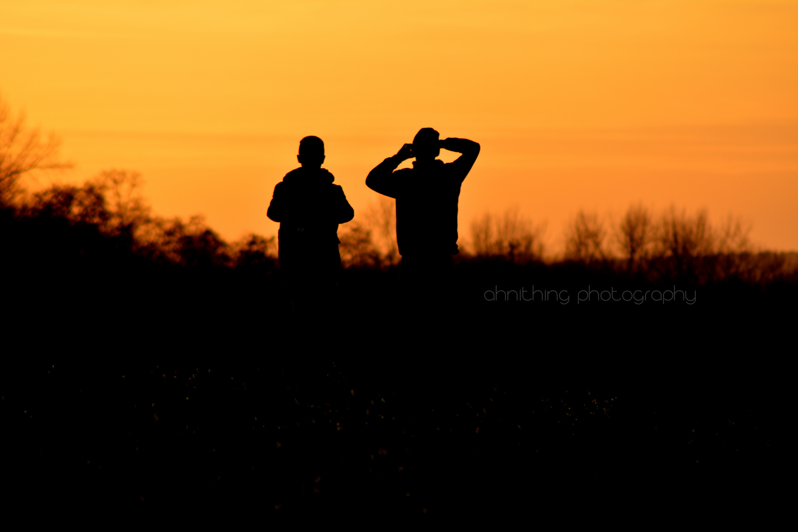 Sunset on a hill in Berlin