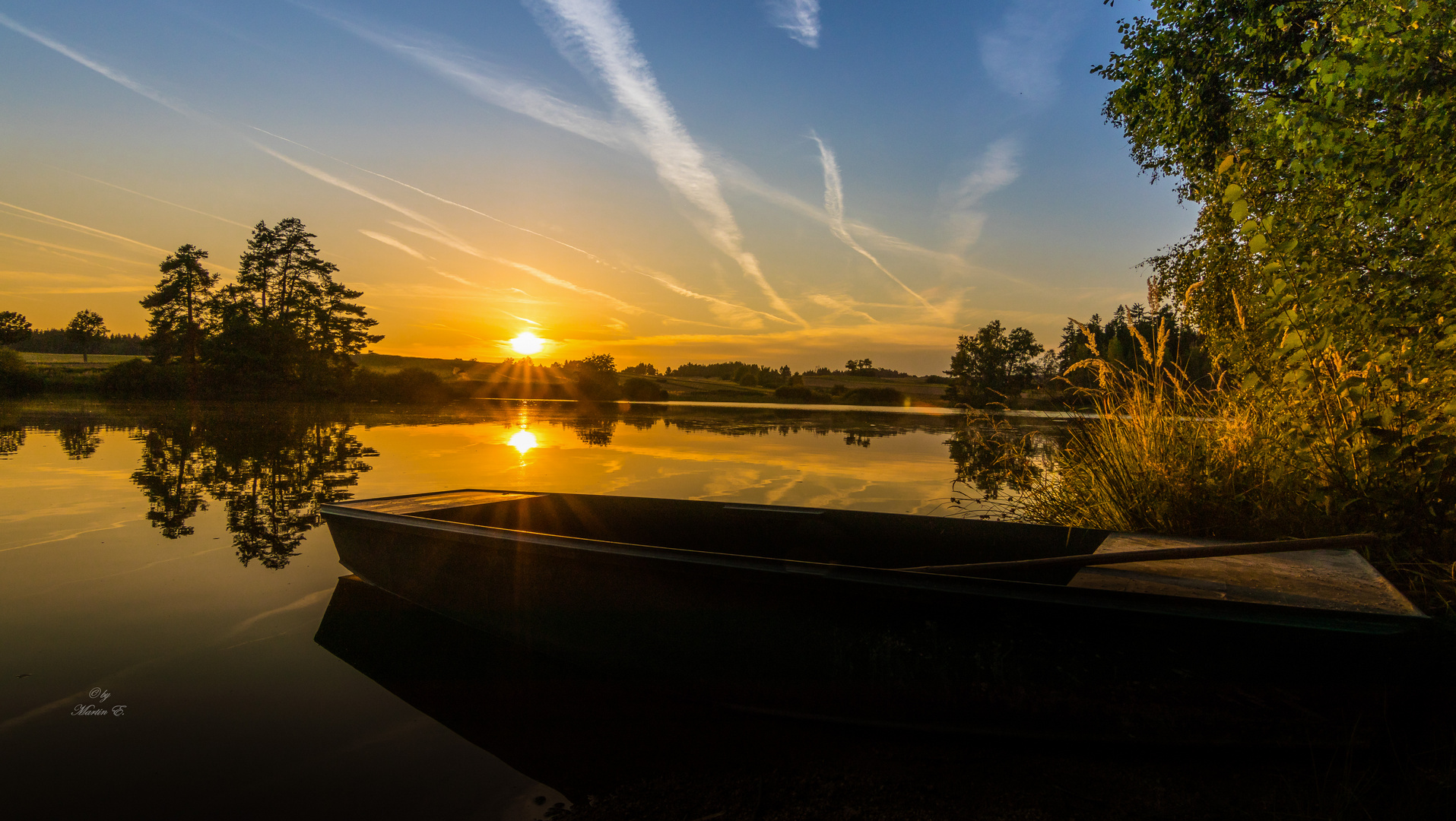 Sunset on a little Lake 