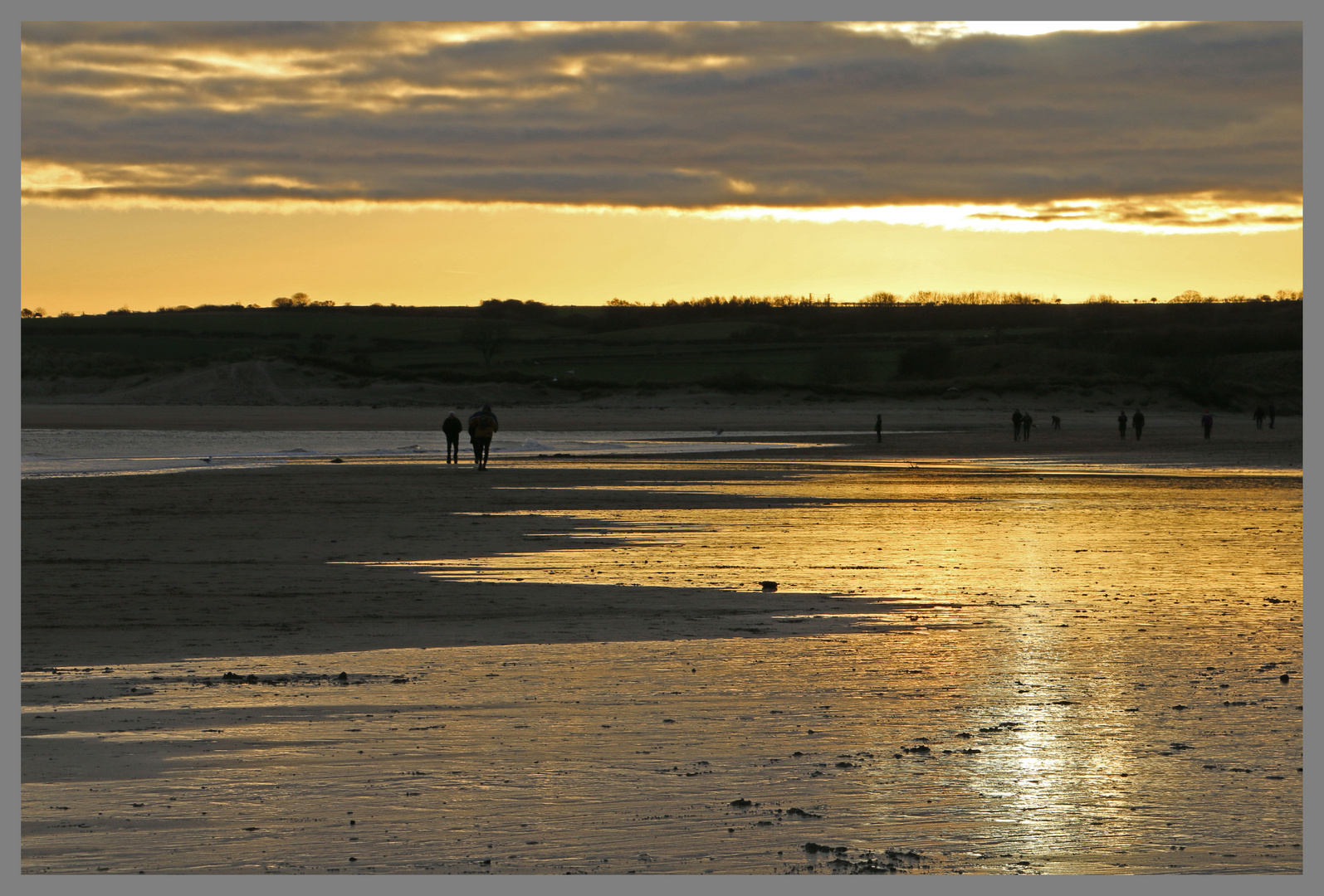 sunset on alnmouth bay 6b