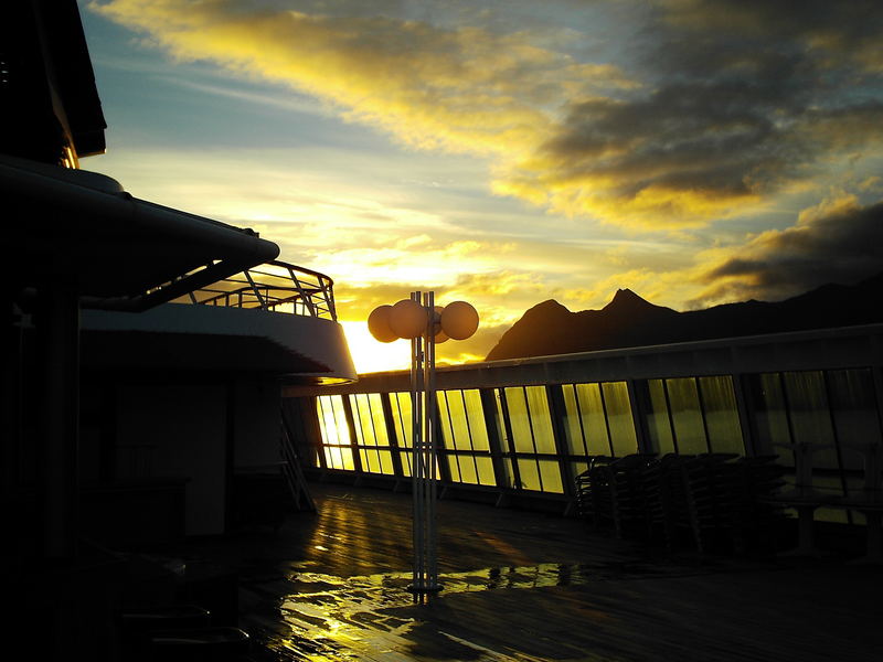 Sunset on beagle canal