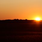 Sunset on "Chemin du Roy" in Quebec