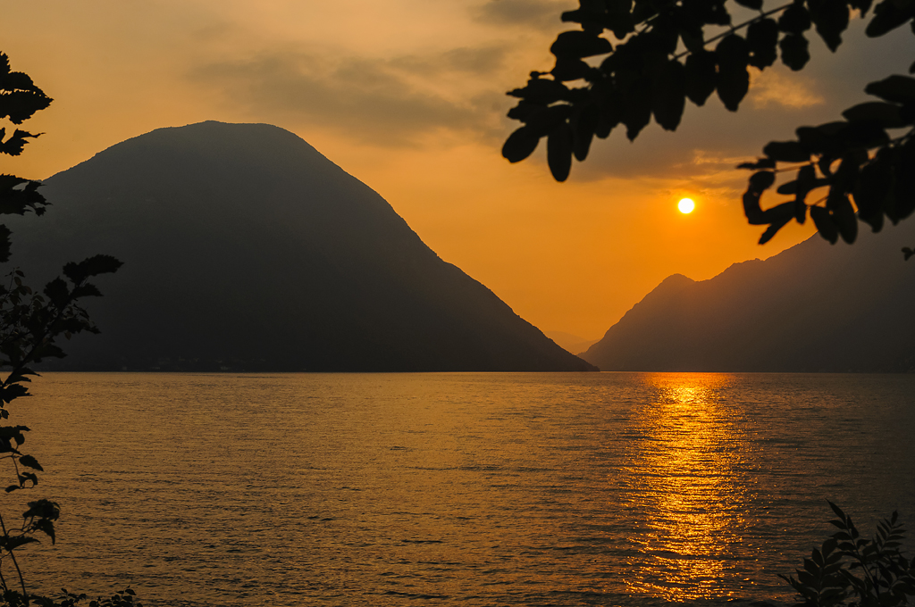 Sunset on Como's lake