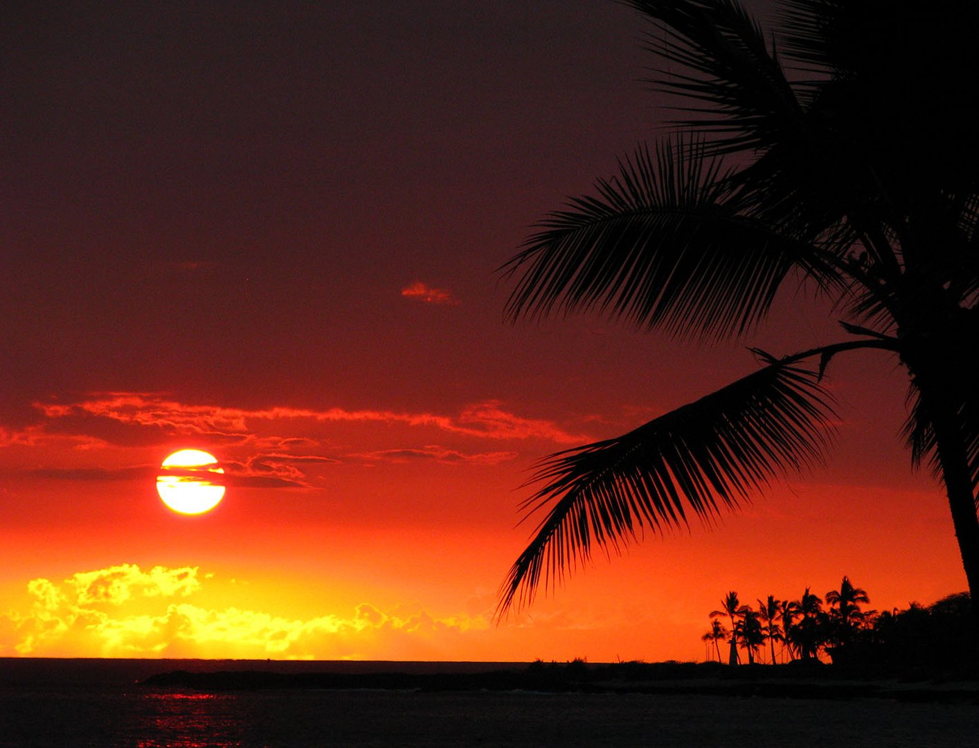 Sunset on Hawaii