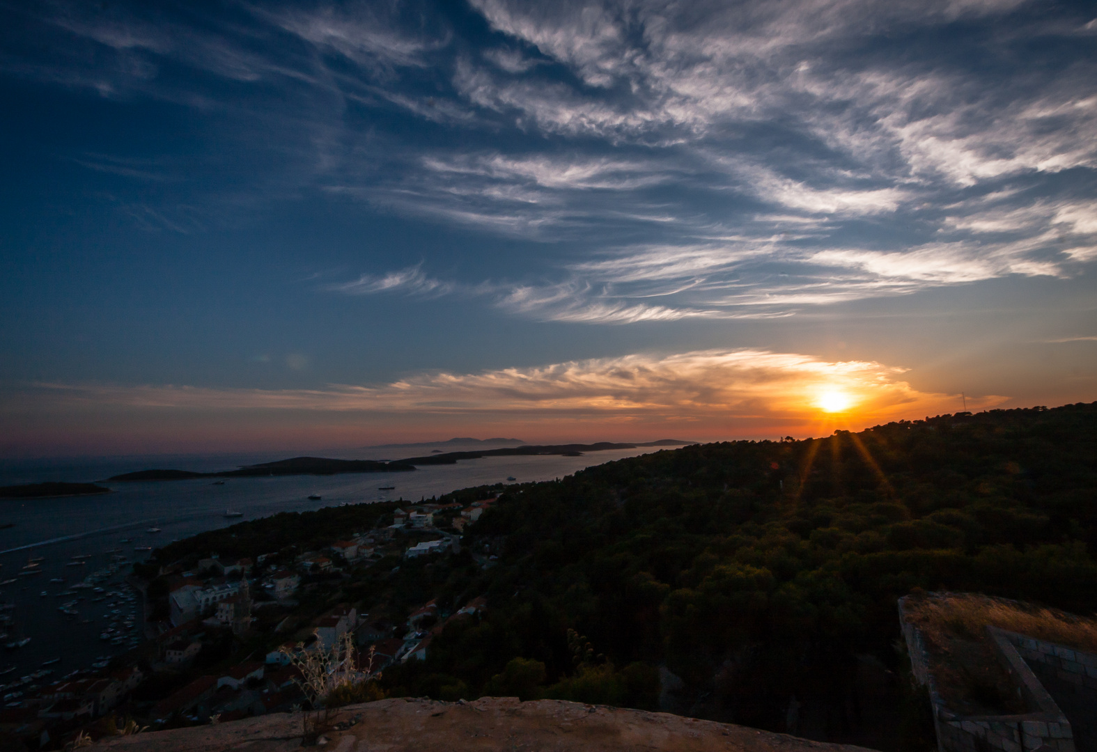 Sunset on Hvar