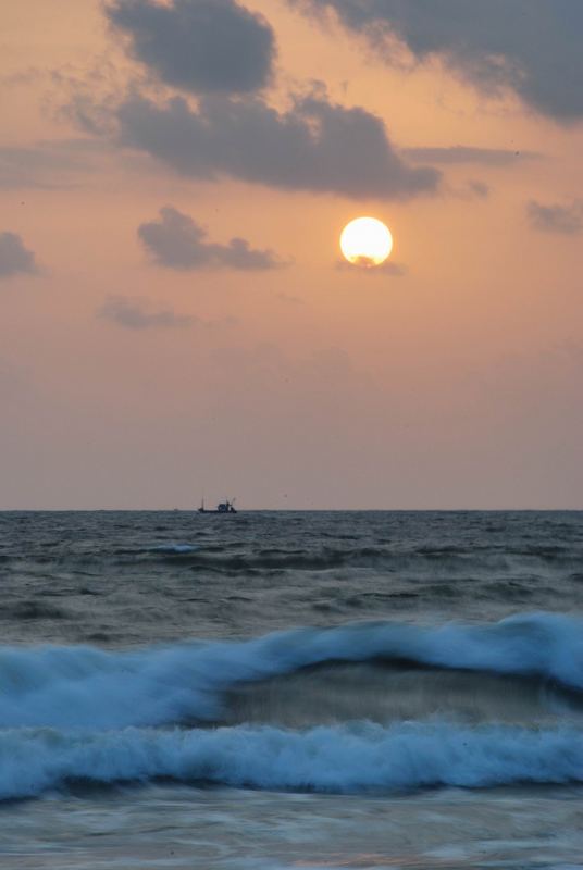 Sunset on Indian Ocean