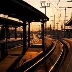 Sunset on Karlsruhe Railway Station