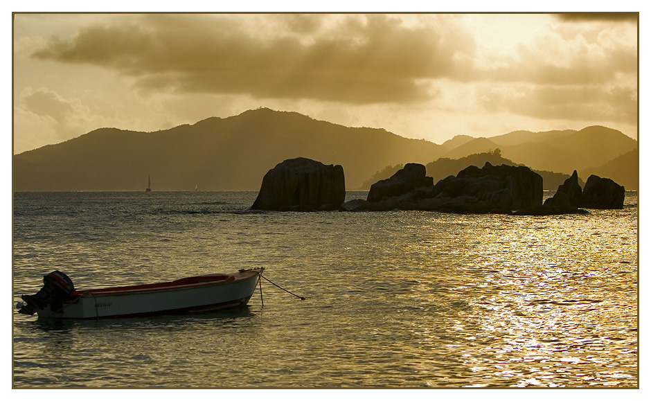 Sunset on La Digue