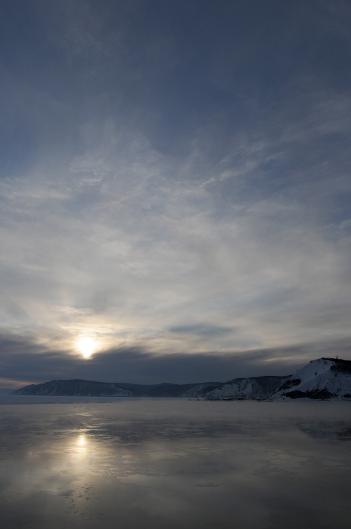 Sunset on Lake Baikal.