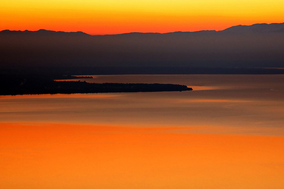 Sunset on Lake Geneva