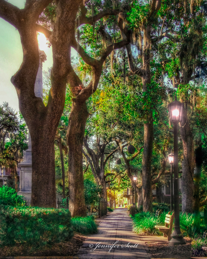 Sunset on Lamplight Lane