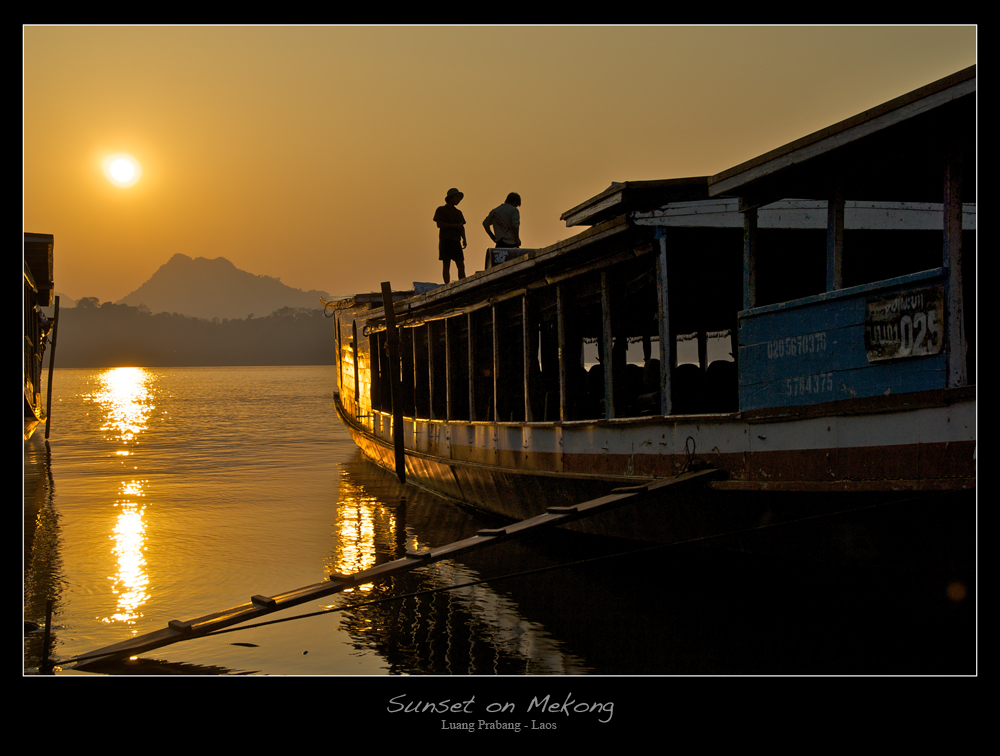 Sunset on Mekong, Luang Prabang