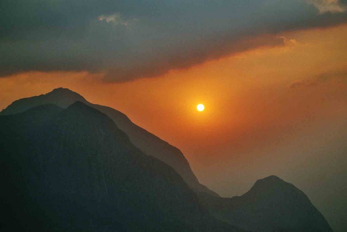Sunset on Mount Mulanje/Malawi 2003