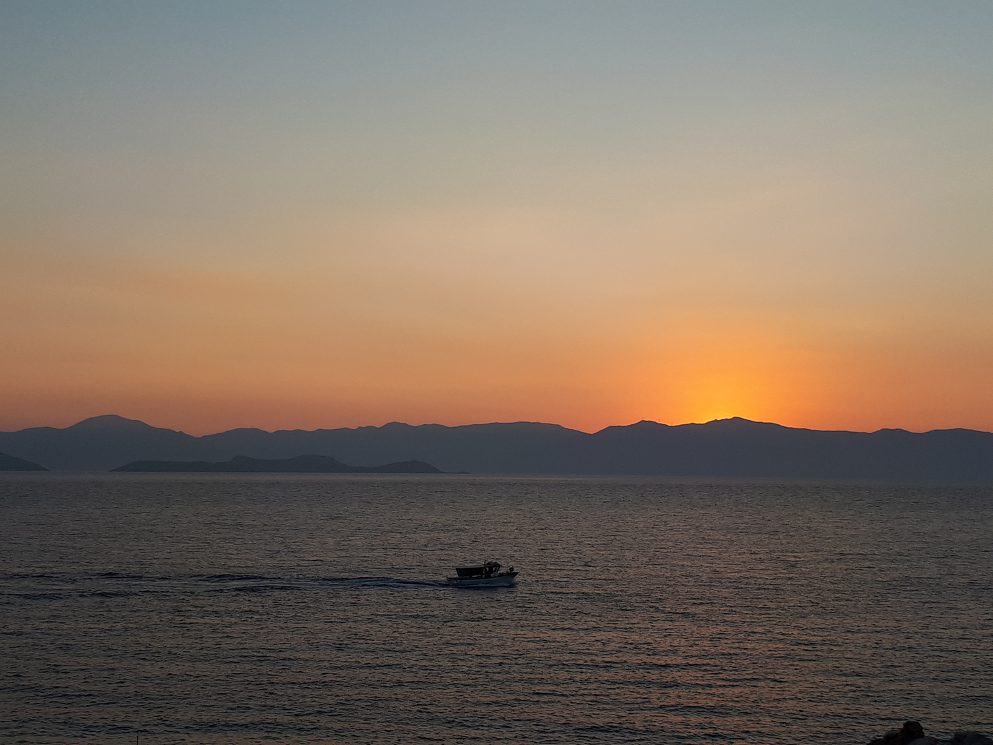 Sunset on Naxos