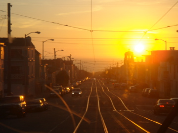 Sunset on Ocean Beach