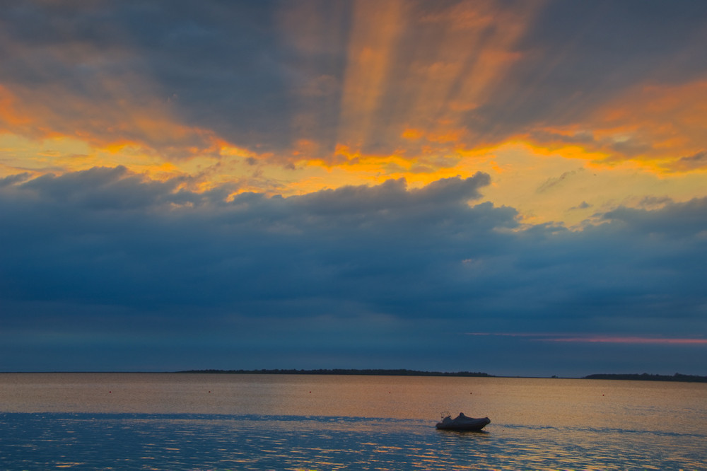 Sunset on Salzhaff (Ostsee)