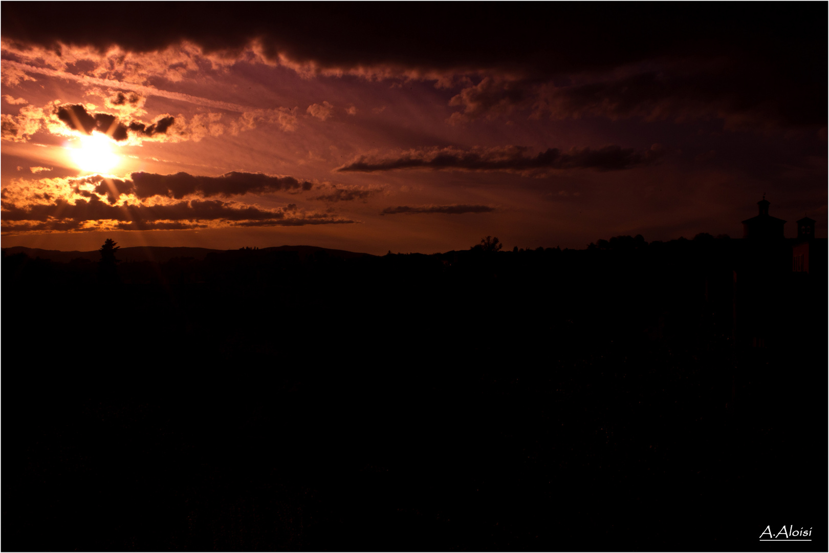 Sunset on Siena