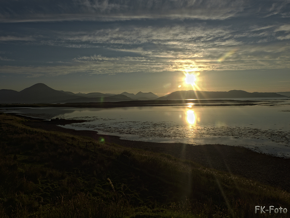 sunset on skye