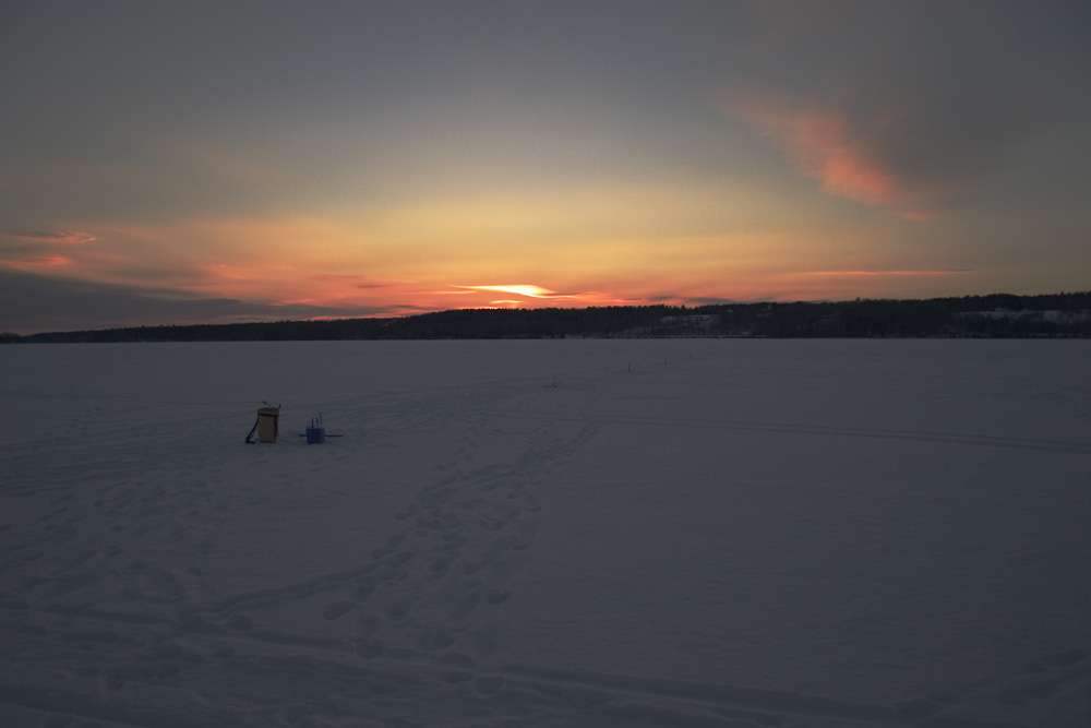 Sunset on Snow Pond #2